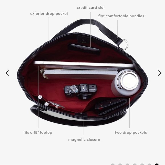 NWT, HAMMITT ANDERSON LARGE TOTE IN BLACK CROCODILE & GUNMETAL HARDWARE - Picture 8 of 16